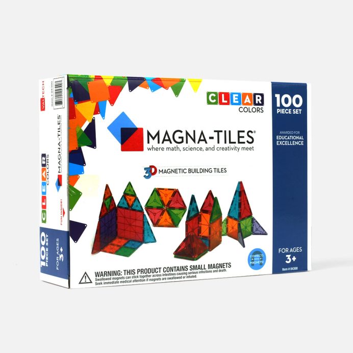 Magna-Tiles Clear Colors 100