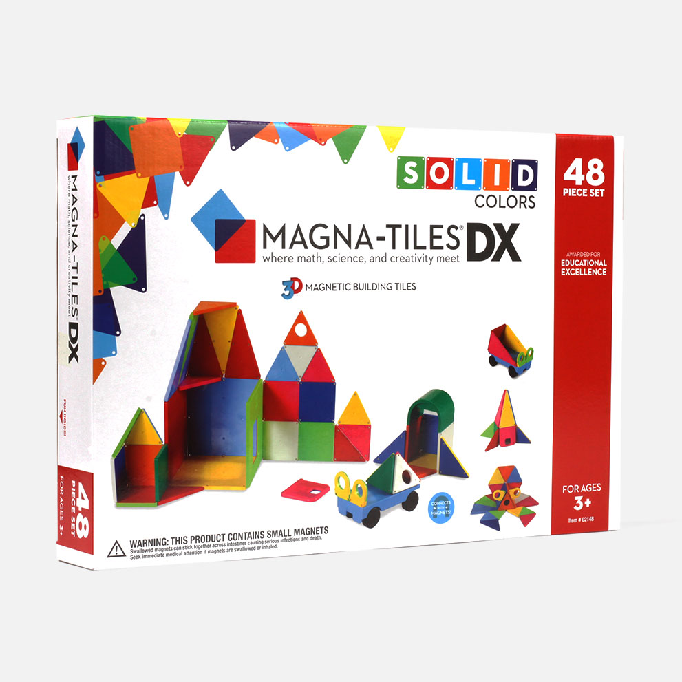 Magna-Tiles Solid Colors 48